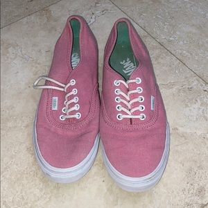 NWOT Vans Pink Canvas Sneakers